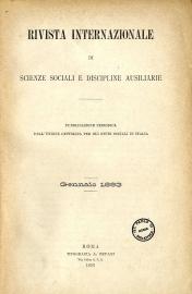 Rivista internazionale di Scienze sociali e discipline ausiliarie, 1893